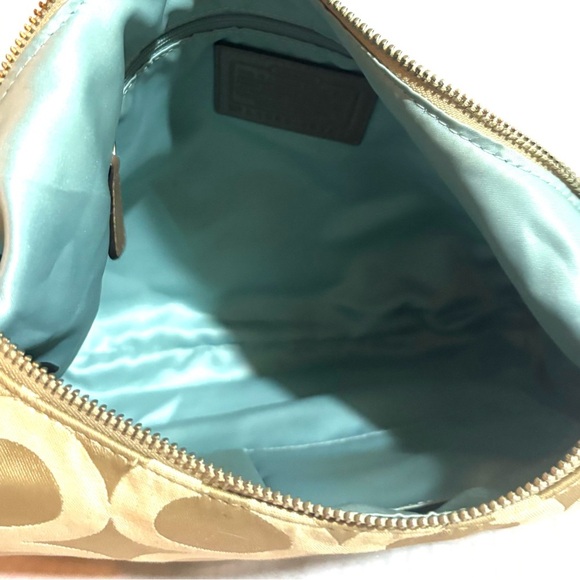 Coach vintage CC signature print canvas Tan crossbody Bag - Picture 5 of 8